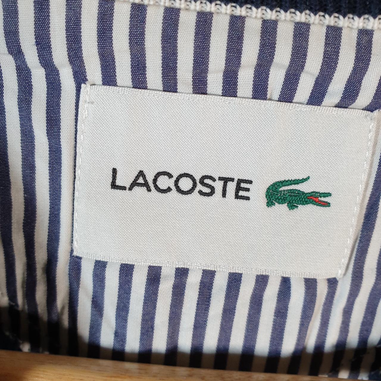 Vintage Lacoste Sweatshirt Men’s Large Blue Pullover Logo Y2K Jumper Logo Casual