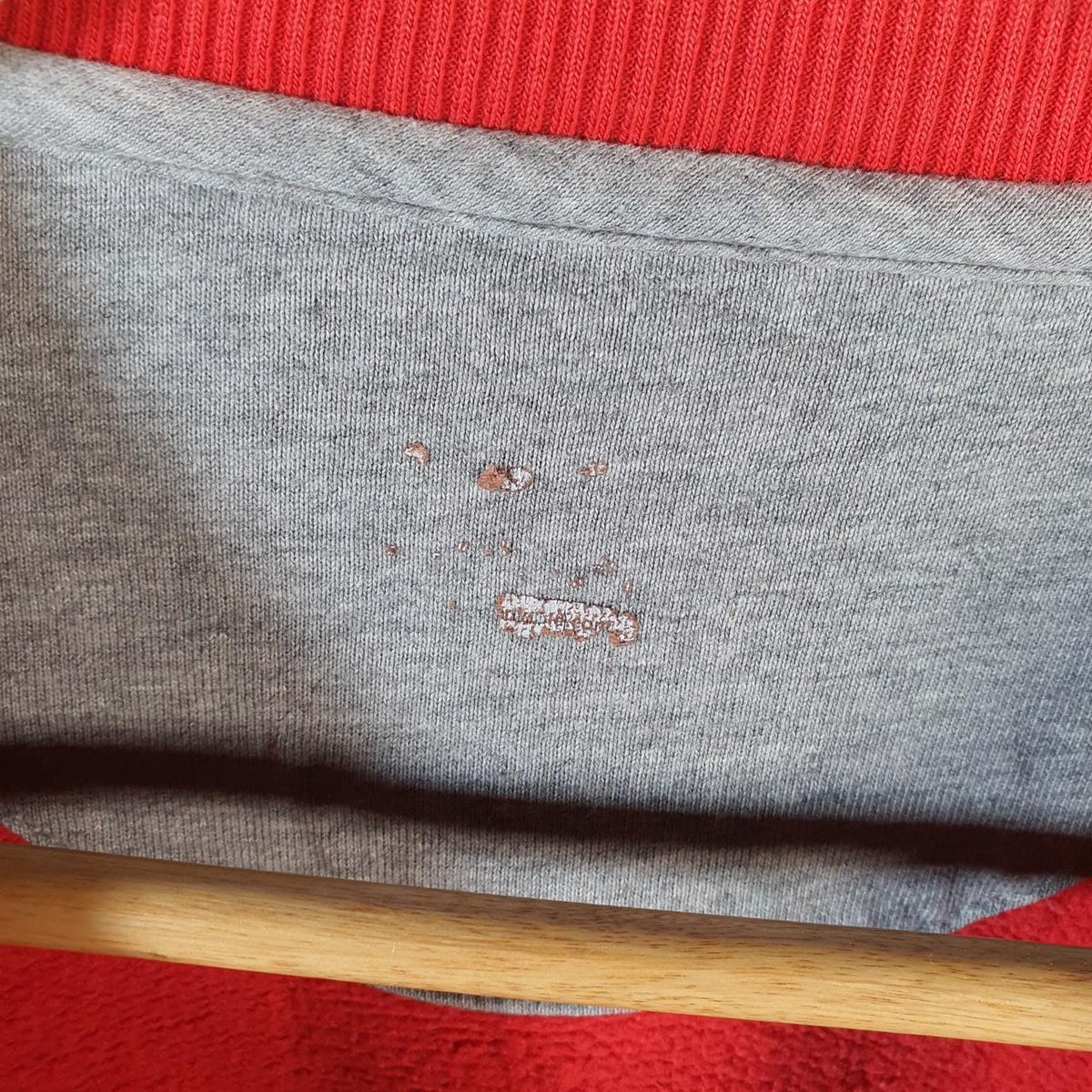 Vintage Nike Sweatshirt Mens Medium Red Single Swoosh Y2K Pullover Embroidered Logo