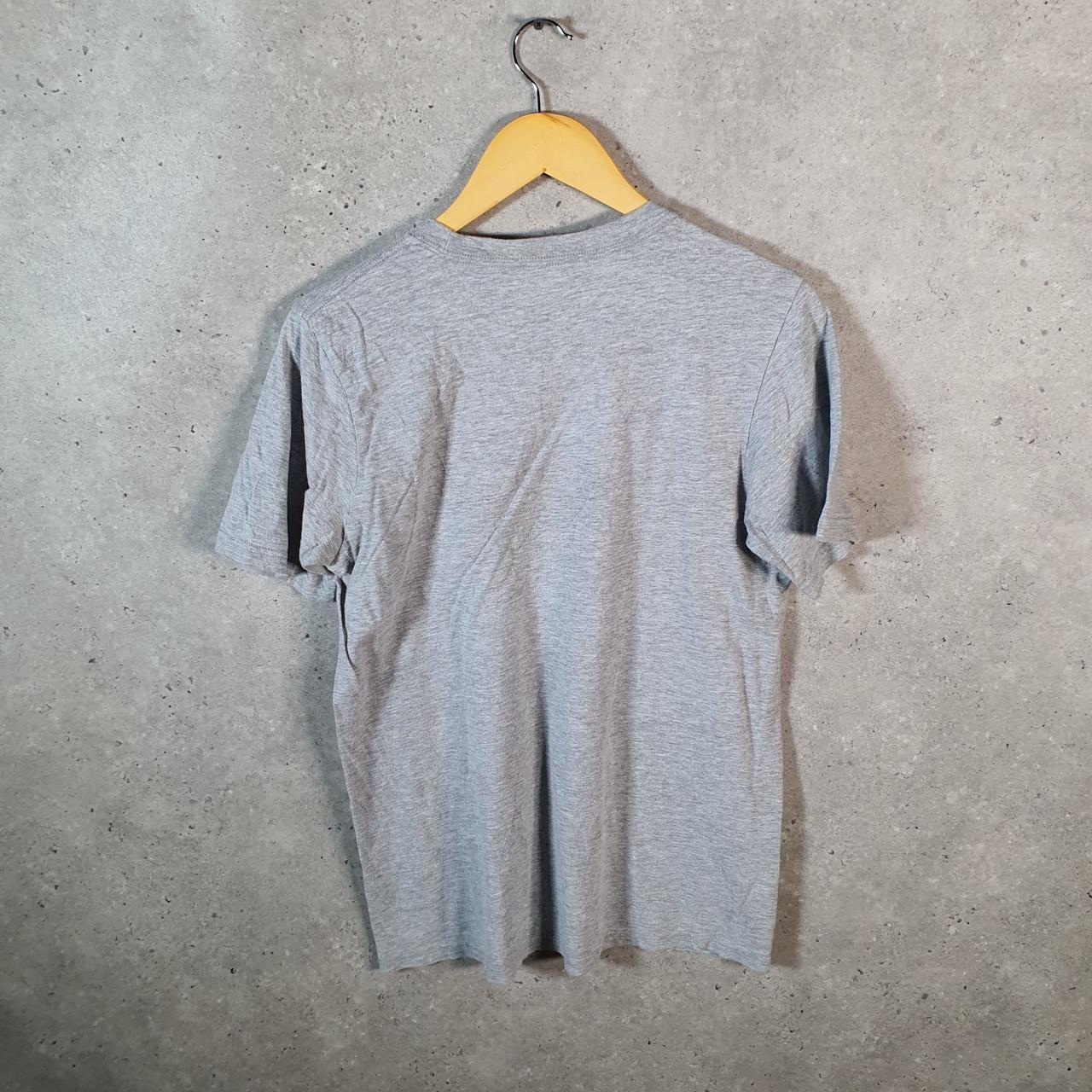 Vintage Adidas Amplifier T Shirt Shirt Men’s Small Grey Three Stripes Logo Athletic C9584