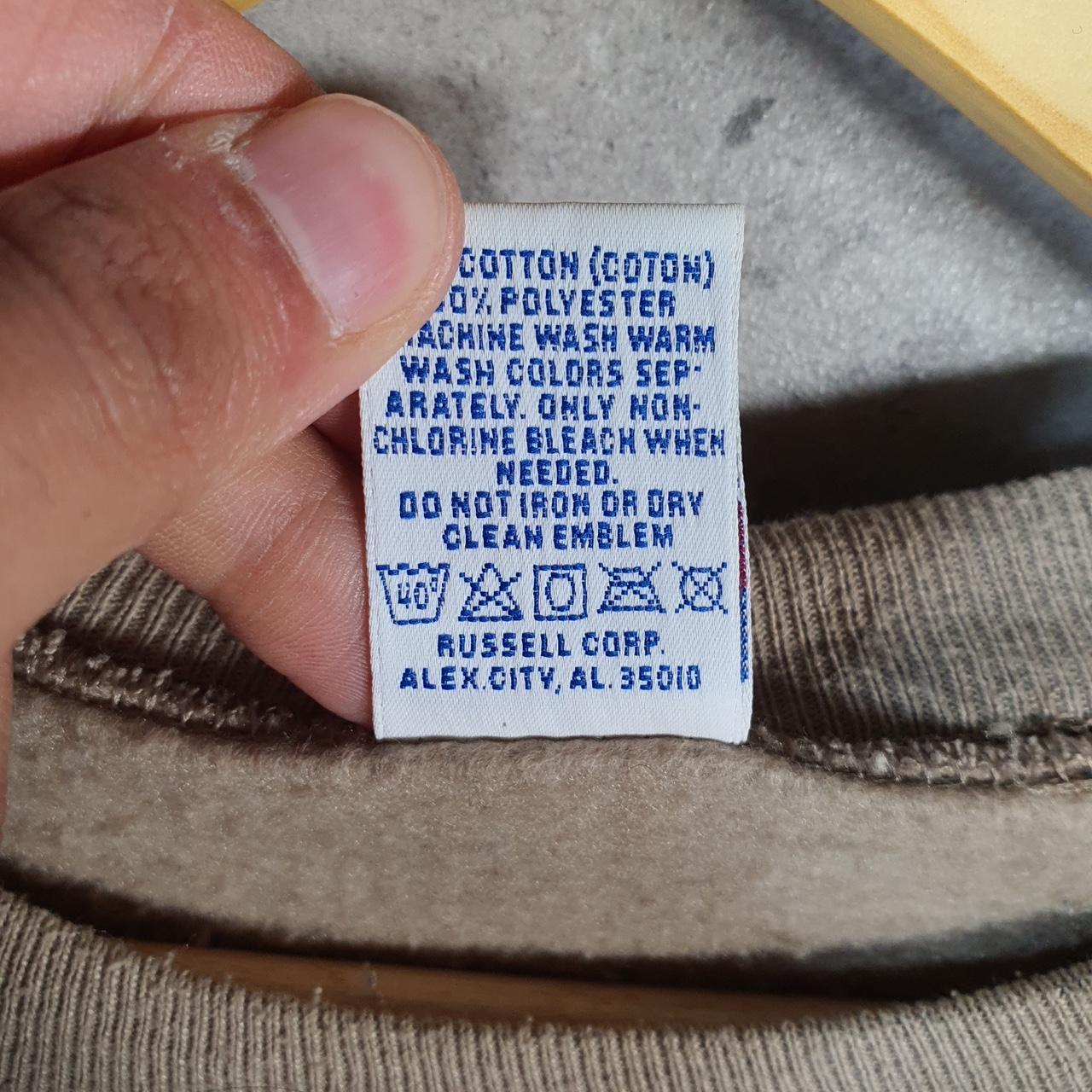 Vintage Russell Athletic USA Blank Sweatshirt Men’s Large Brown Pullover Baggy