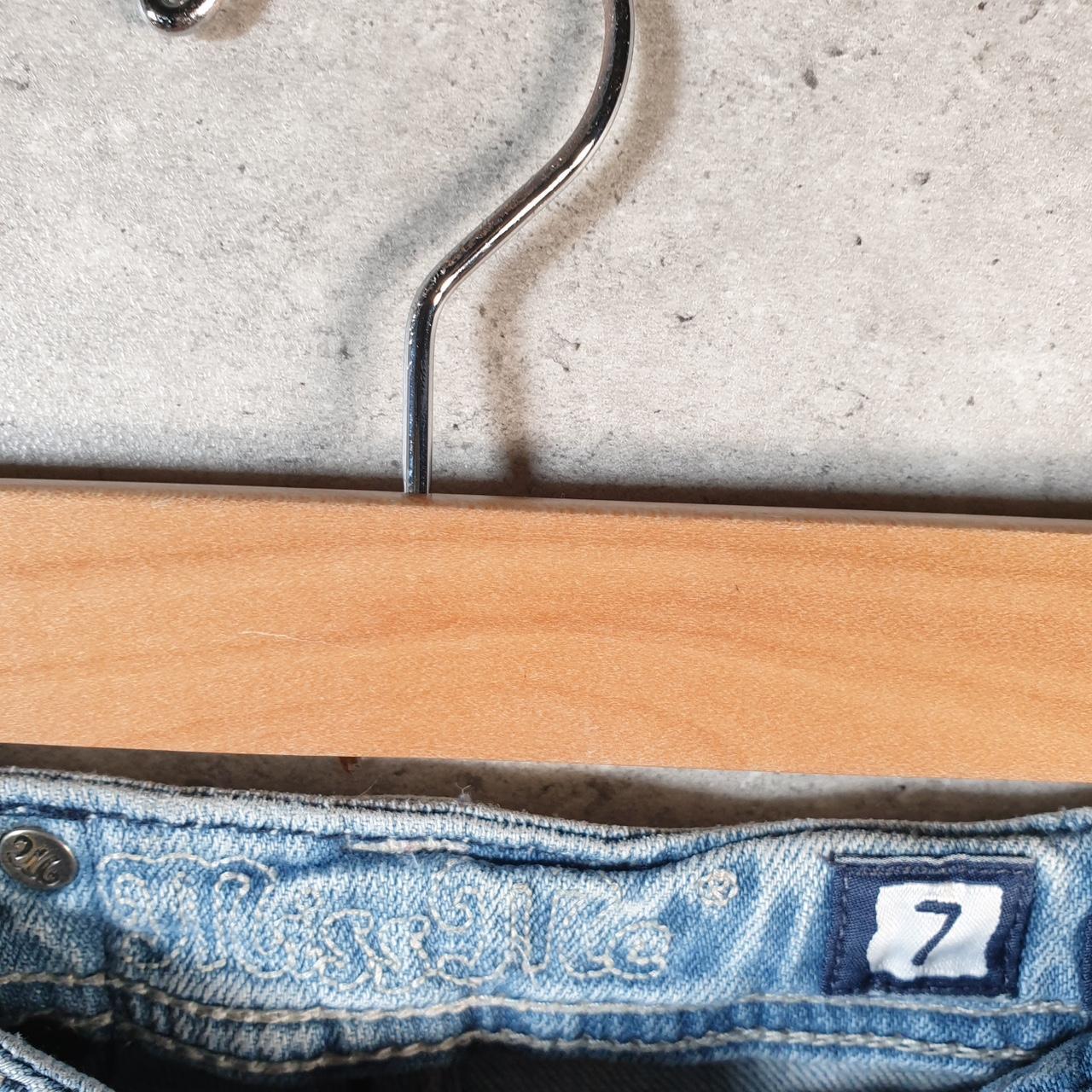 Vintage Miss Me Baggy Y2K Hip Hop Jeans Shorts Jorts Kids Girl Age 10 Blue Denim Low Rise