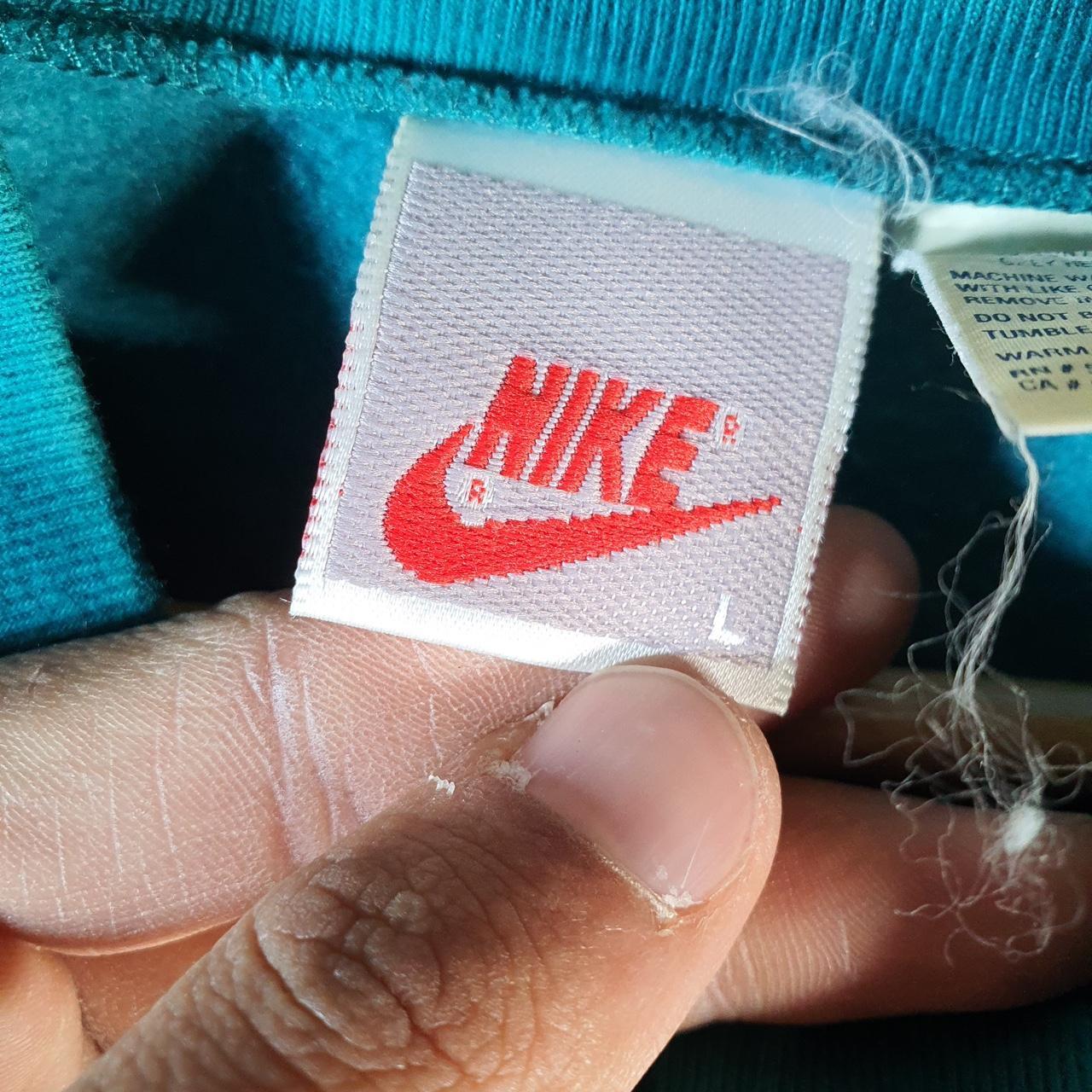 Vintage Nike 90s 1/4 Zip Embroidered Sweatshirt Men’s Large Blue Swoosh Y2K Pullover