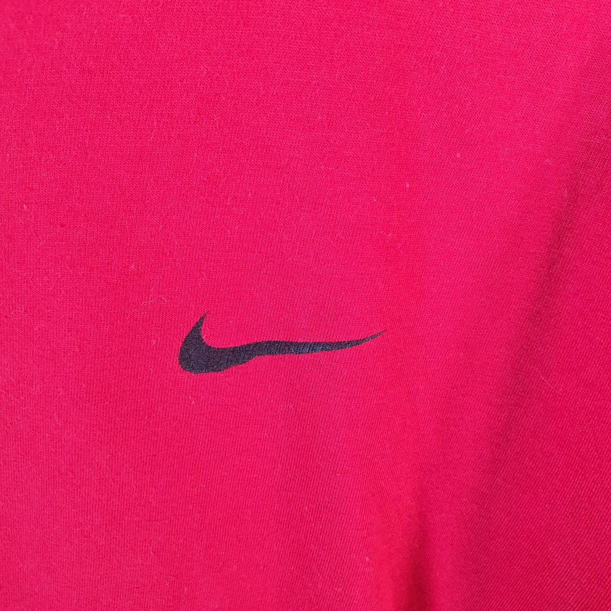 Vintage Nike T Shirt Men’s XL Red Embroidered Single Swoosh Logo Athletic Big Fish Vintage