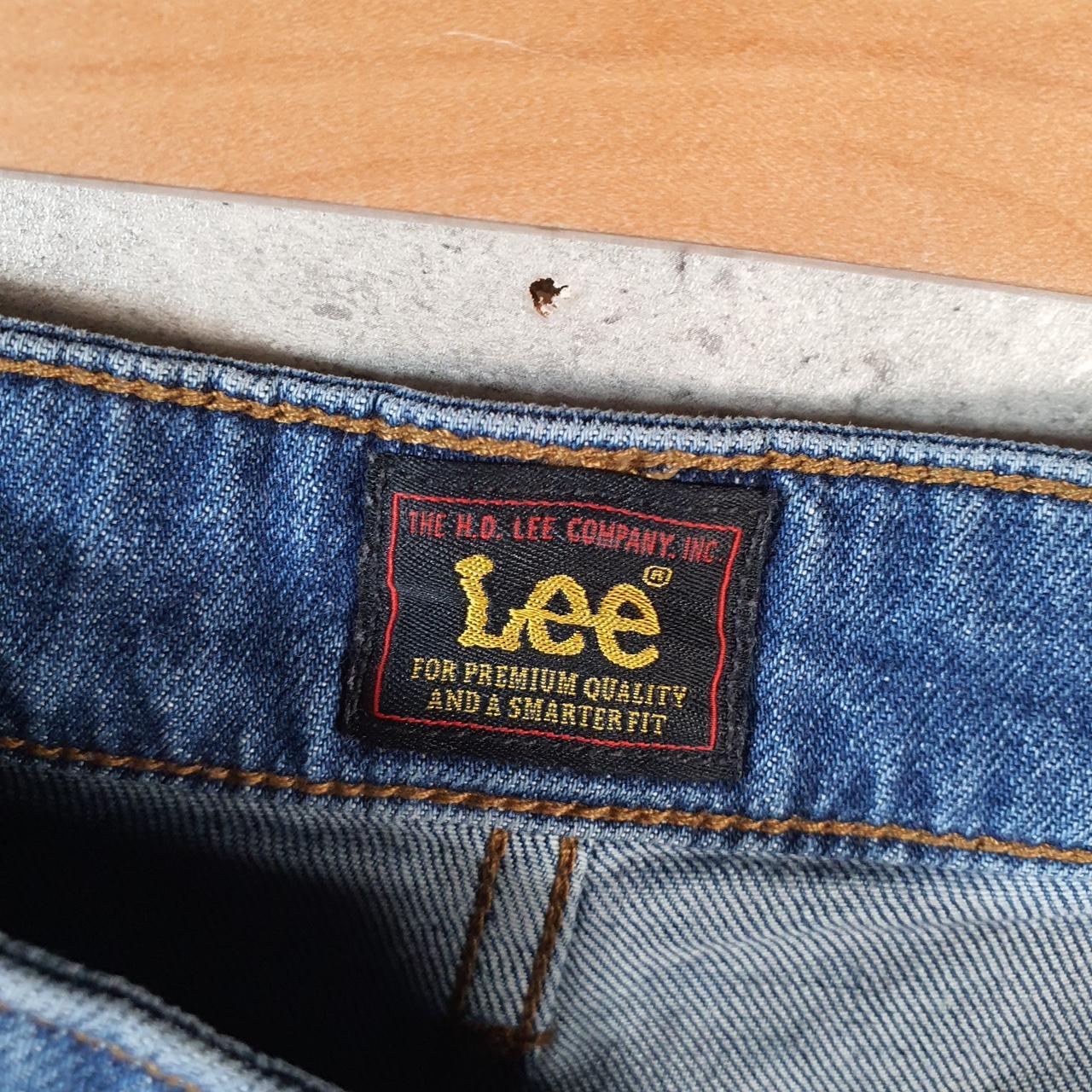 Vintage Lee Low Rise Baggy Shorts Jorts Cargo Womens W36 Blue Relaxed Denim A4543