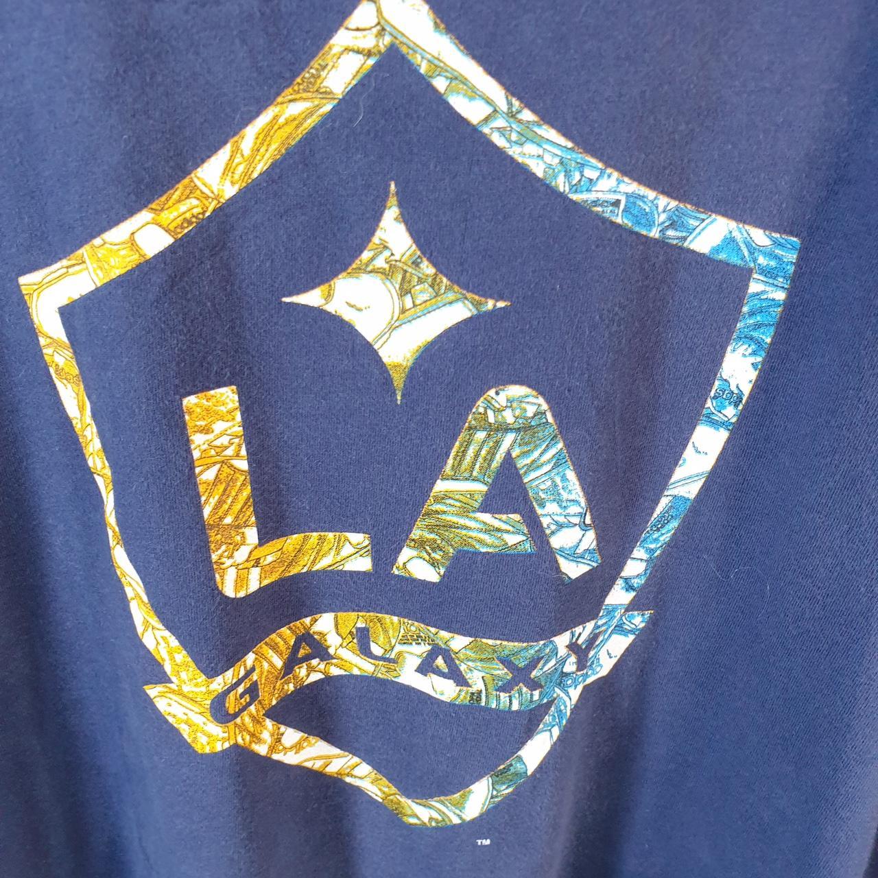 Vintage Adidas LA Galaxy Trefoil Retro T Shirt Men’s 2XL Navy Blue Logo Athletic