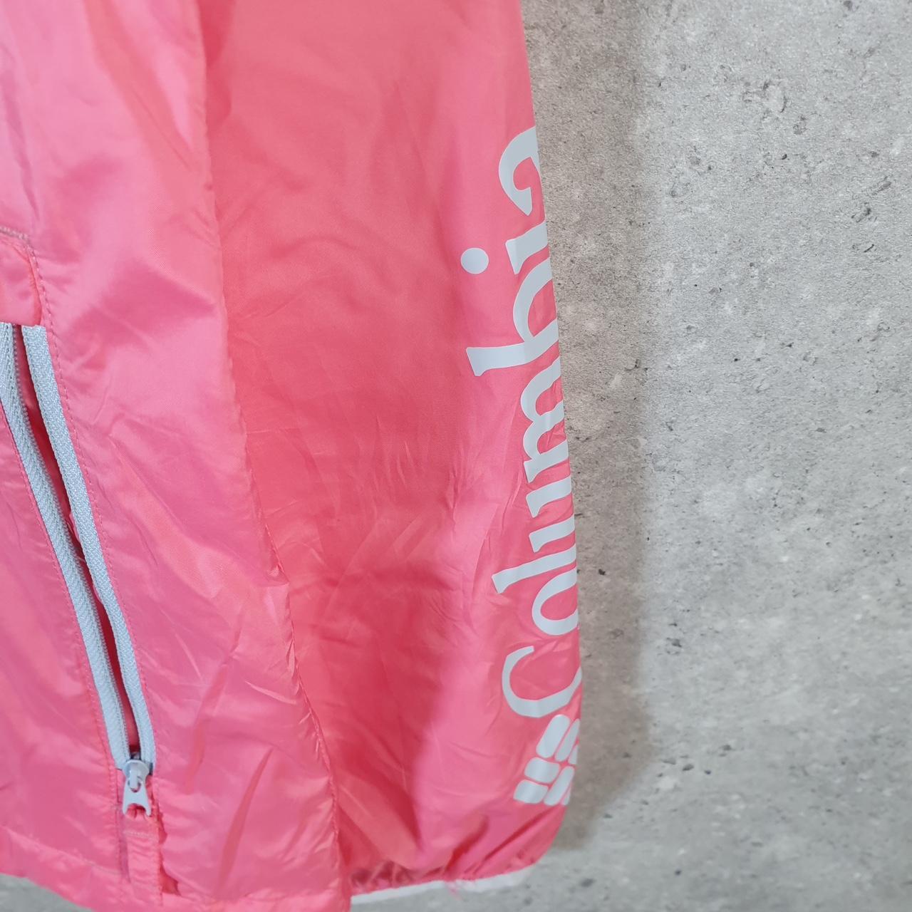Vintage Columbia PFG Windbreaker Track Jacket Womens Medium Pink USA Athletic