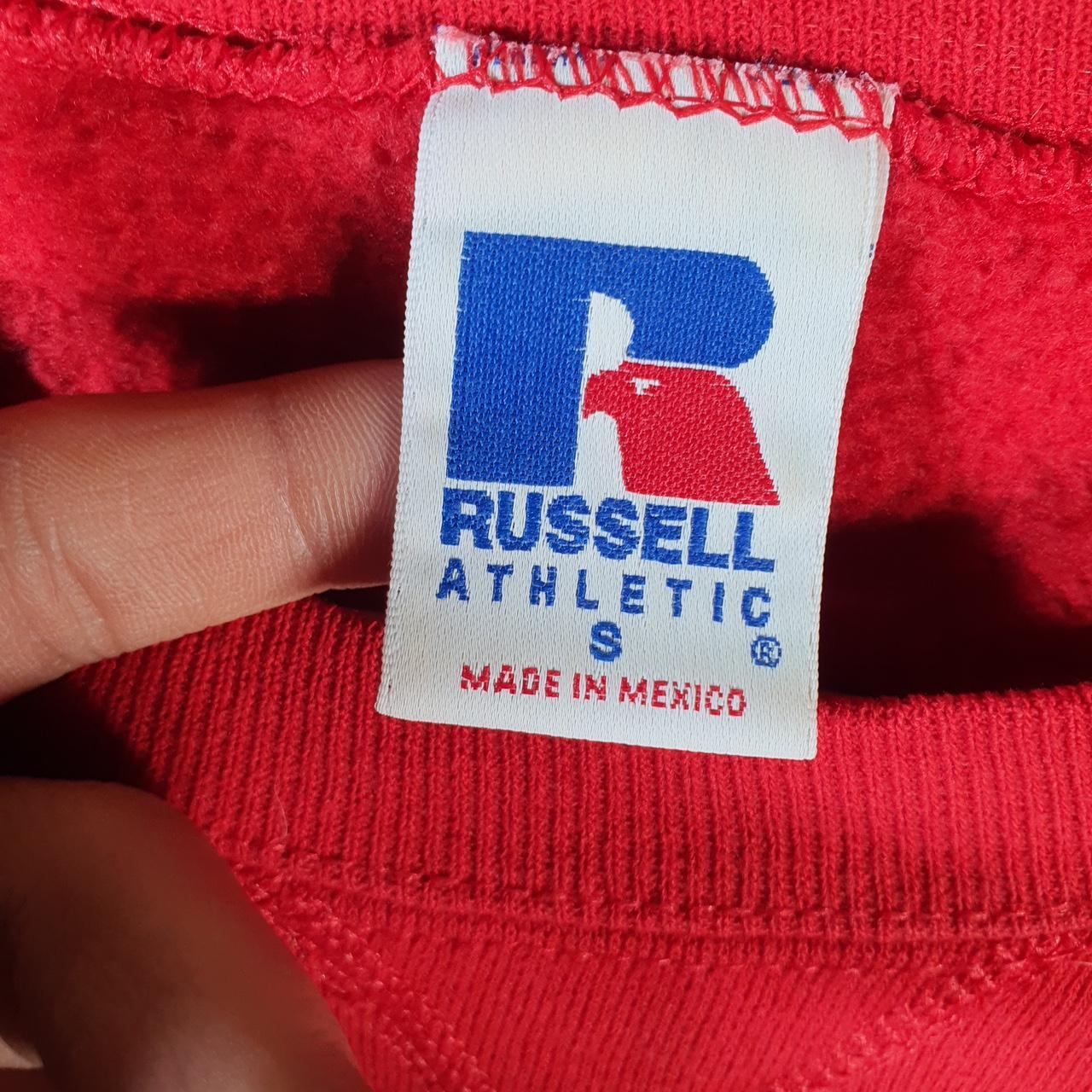 Vintage Russell Athletic Attitude Sweatshirt Men’s Small Red Baggy Blank