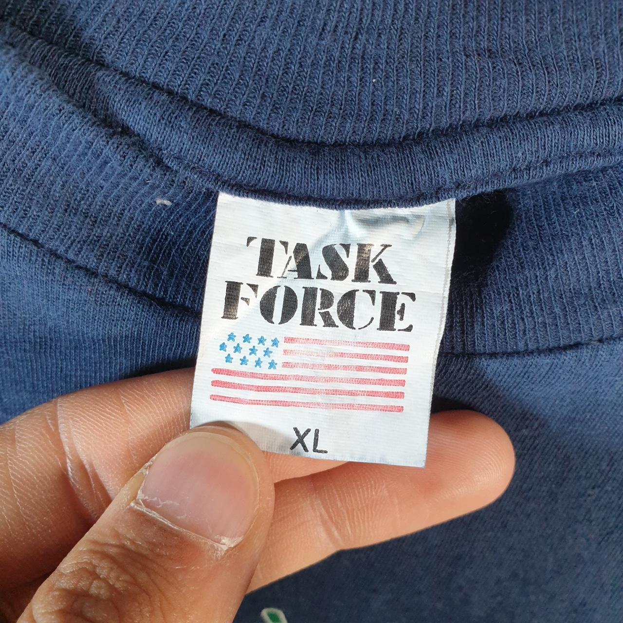 Vintage Task Force Capri Ship Sailing 90s USA Single Stitch T Shirt Men’s Medium Navy Blue