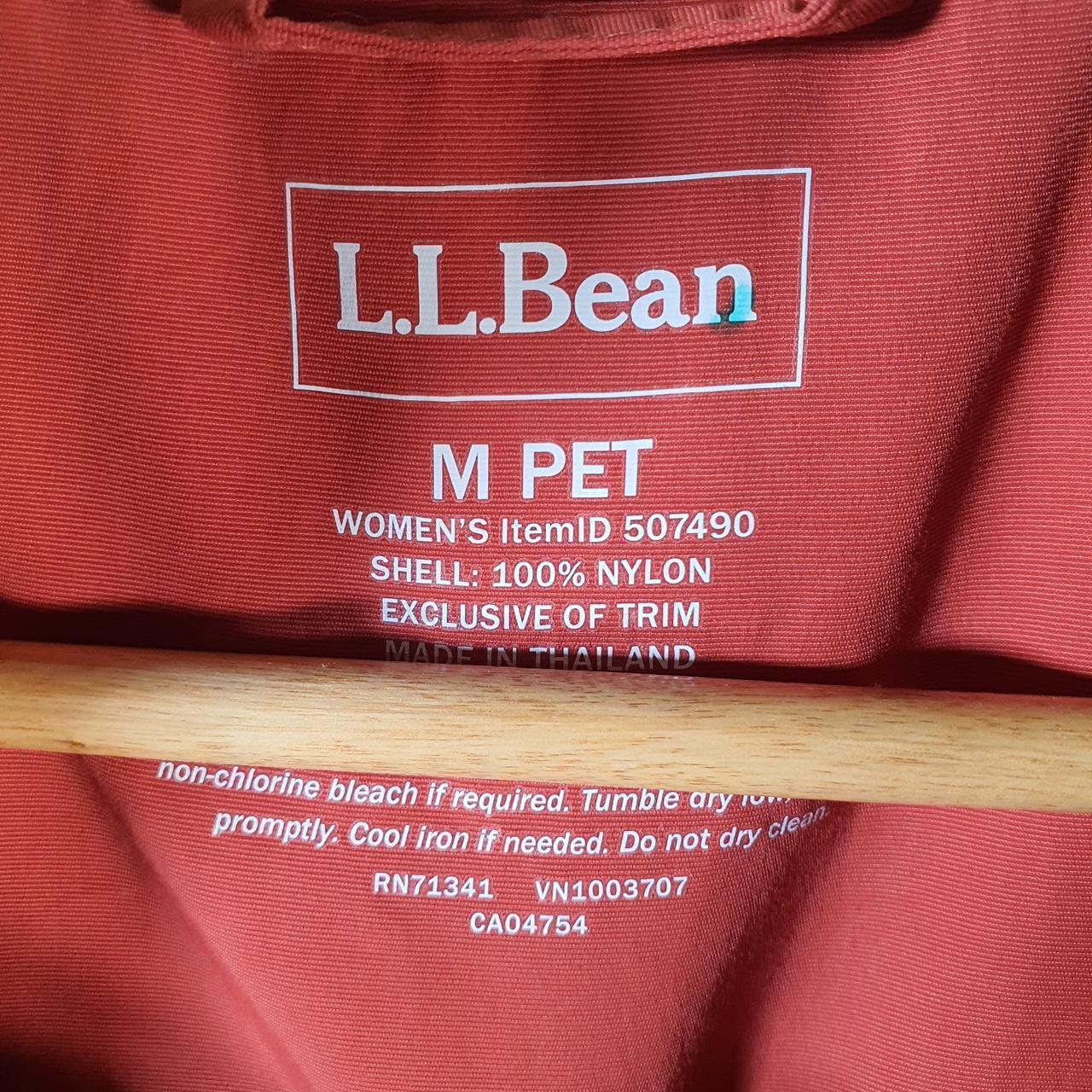 Vintage L.L. Bean Aztec Outdoors Nylon Jacket Mens Medium Pink Full Zip Waterproof