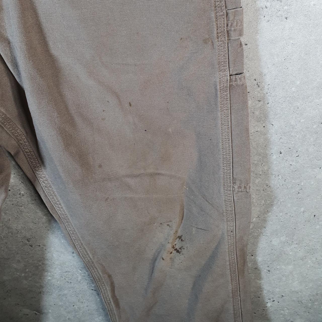 Vintage Carhartt Carpenter Trousers Mens W33 L30 Brown Loose Fit Workwear