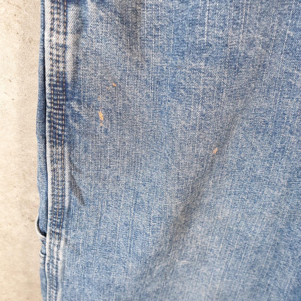 Vintage Wrangler Denim Shorts Jorts Cargo Men’s W36 Blue Baggy Cotton