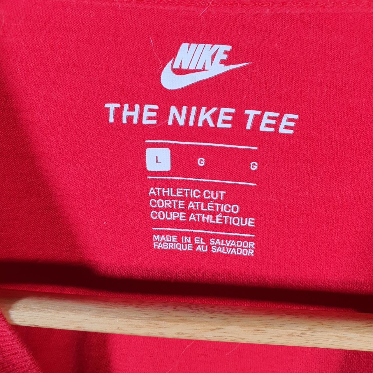 Vintage Nike Spellout T Shirt Men’s Large Red Logo Swoosh Athletic