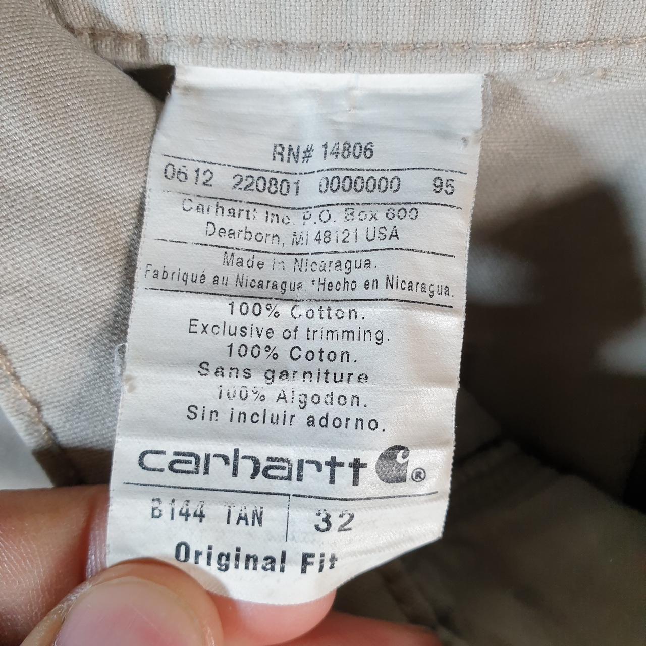 Vintage Carhartt Baggy Carpenter Shorts Jorts Cargo Men’s W32 Brown Original Fit Workwear