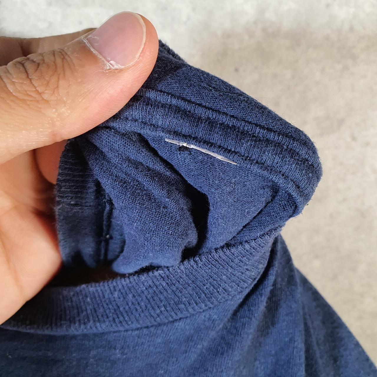 Vintage Adidas Go To Tee Retro T Shirt Men’s Large Navy Blue Three Stripes Logo