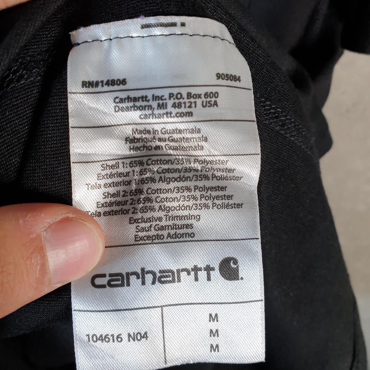 Vintage Carhartt Pocket T Shirt Men’s Medium Black Workwear Chore Utility Relaxed Fit