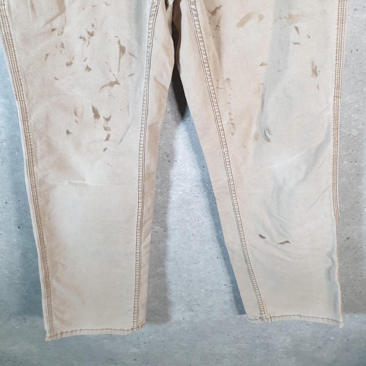 Vintage Carhartt Carpenter Trousers Womens W34 L30 Brown Original Fit Workwear USA