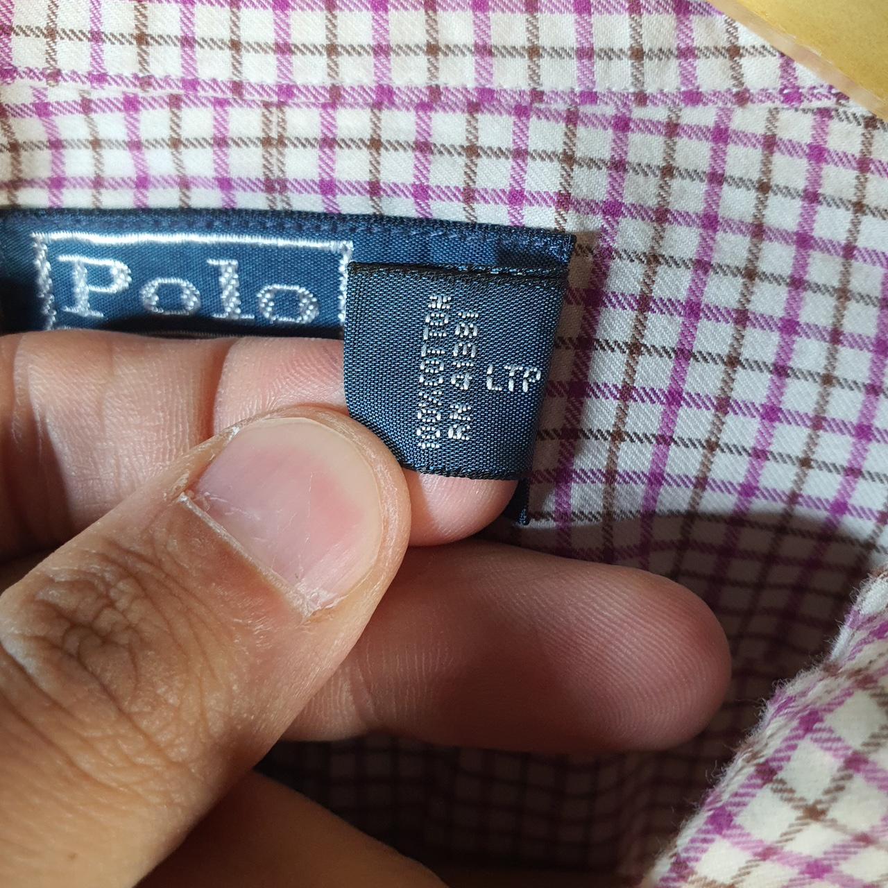 Vintage Ralph Lauren Button Down Shirt Men’s XL Pink Checkered Classic Fit Cotton