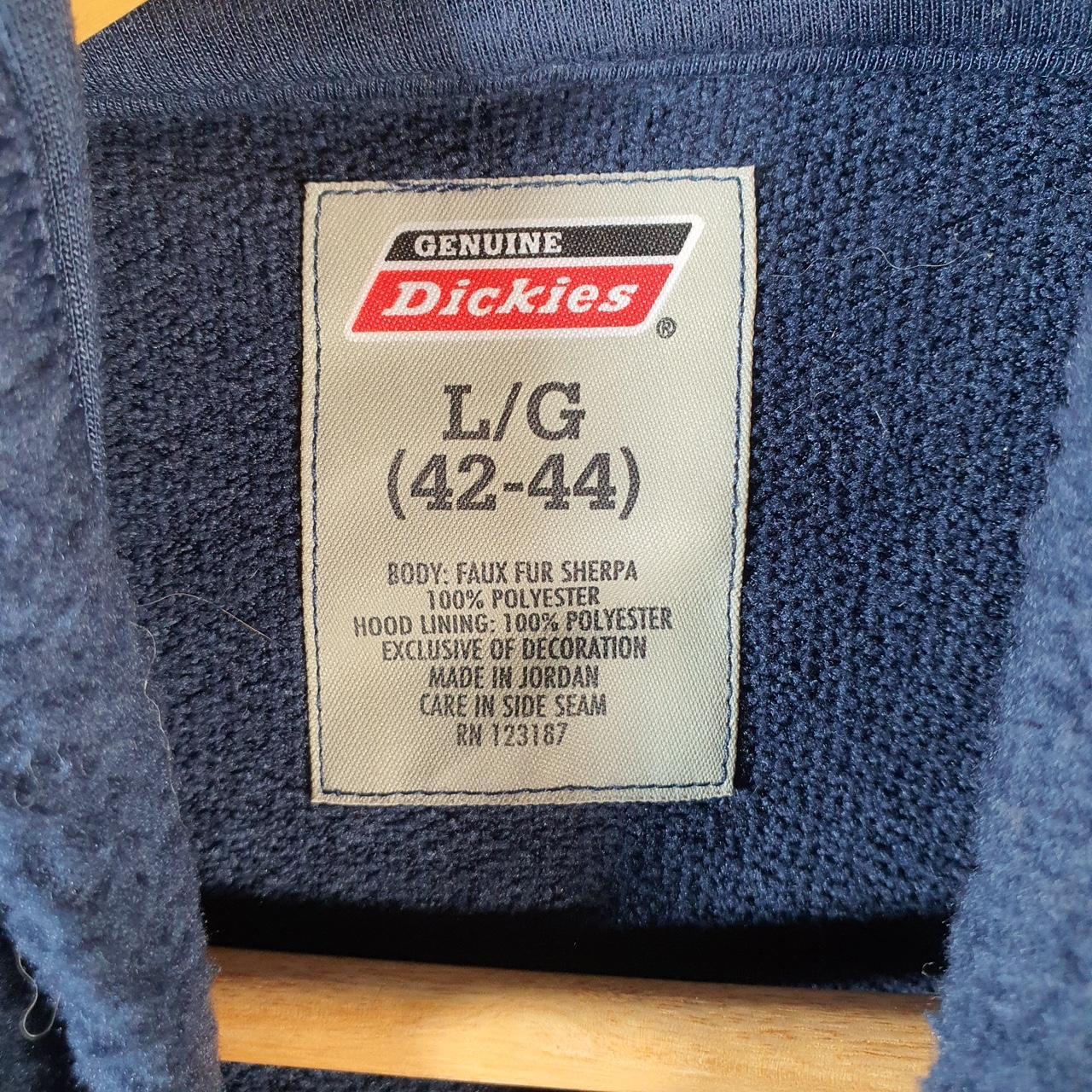 Vintage Dickies Workwear Fleece Hoodie Men’s Large Navy Blue Y2K Pullover