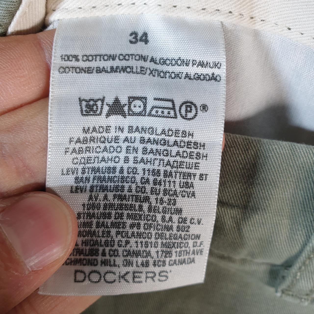 Vintage Dockers Shorts Jorts Cargo Men’s W34 Khaki Green Baggy Cotton