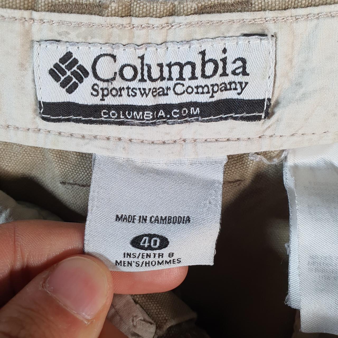 Vintage Columbia Carpenter Shorts Jorts Cargo Men’s W40 Brown Athletic Hiking Baggy A4438