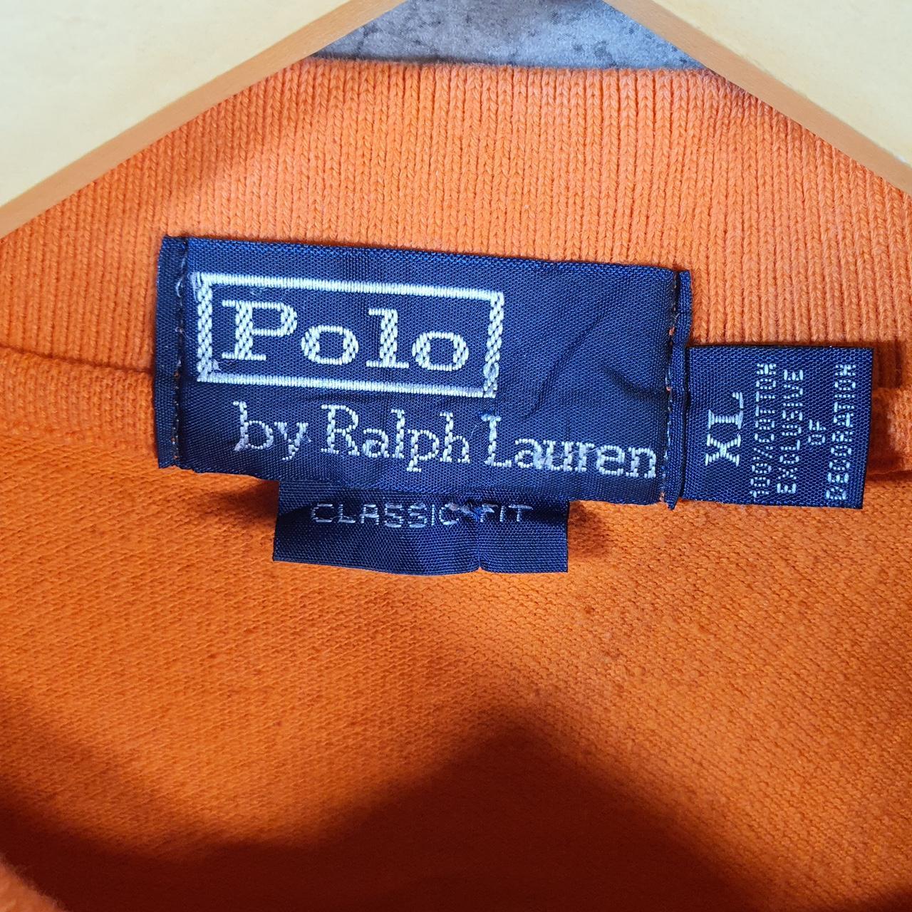 Vintage Ralph Lauren Polo Shirt Men’s Small Orange Classic Fit Chief Keef Big Pony