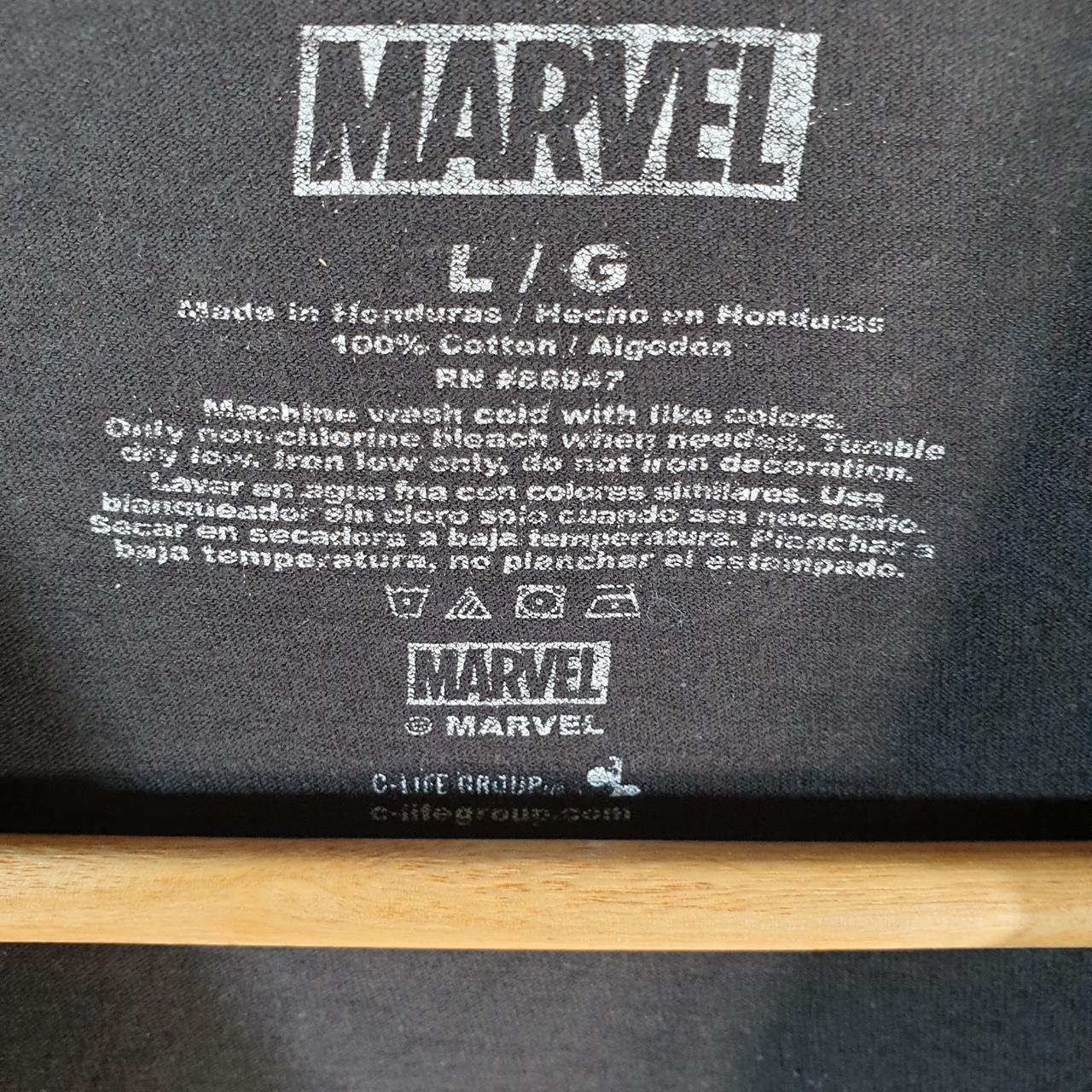 Vintage Marvel Periodic Table T Shirt Men’s Large Black Movie Graphic Cartoon