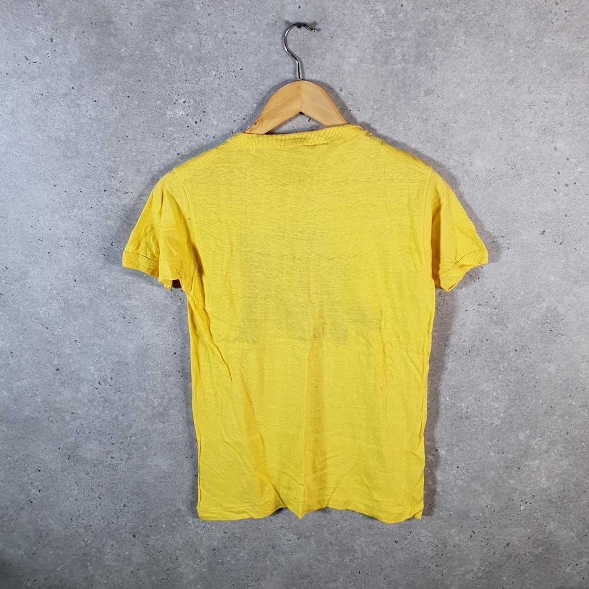 Vintage West Haven 15km Shoreline Run 90s USA Single Stitch T Shirt Men’s Medium Yellow