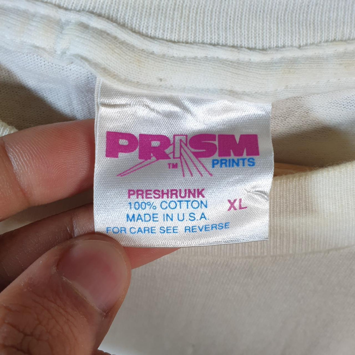Vintage Prism Prints Cystic Fibrosis 90s USA Single Stitch T Shirt Men’s XL White
