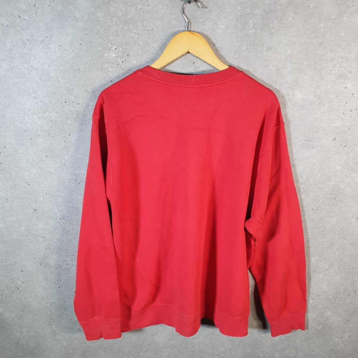 Vintage Nike Club Embroidered Sweatshirt Men’s XL Red Swoosh Y2K Pullover