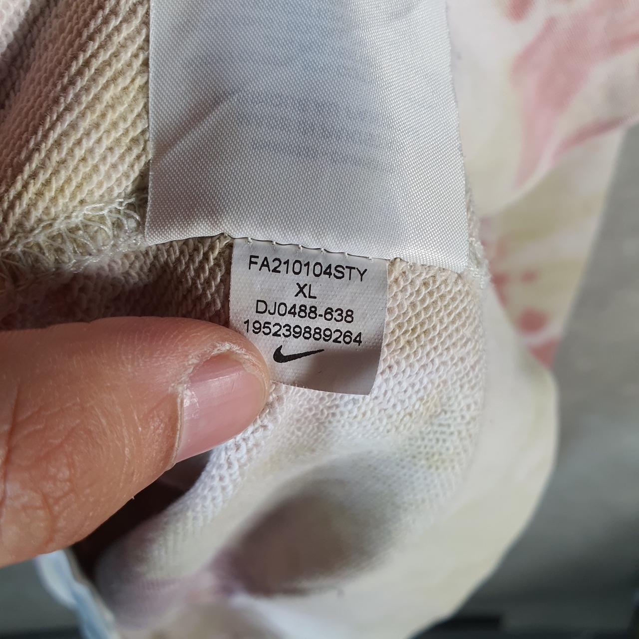 Vintage Nike Club Spellout Hoodie Men’s XL Tie Dye Swoosh Y2K Pullover