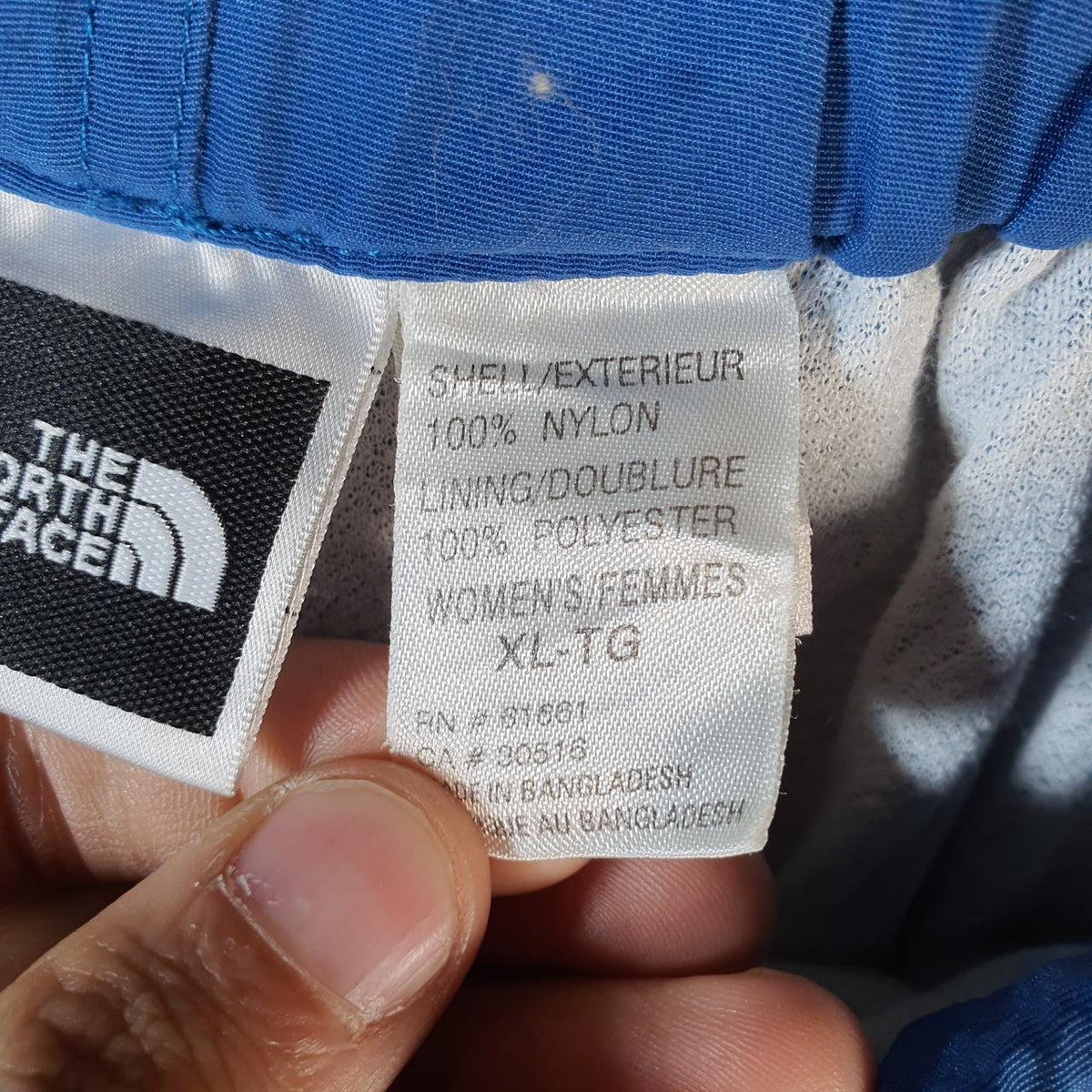 Vintage The North Face TNF Shorts Jorts Chino Cargo Womens XL Blue Baggy Cotton