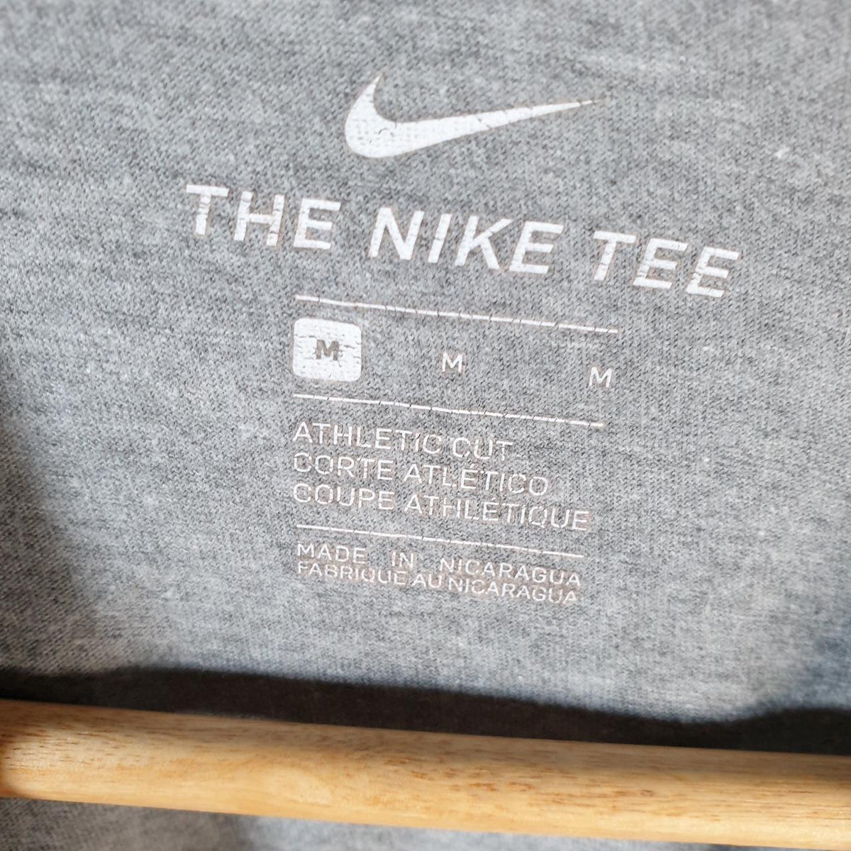 Vintage Nike Hassan Whiteside Just Do It T Shirt Men’s Medium Grey Logo Printed Swoosh Athletic
