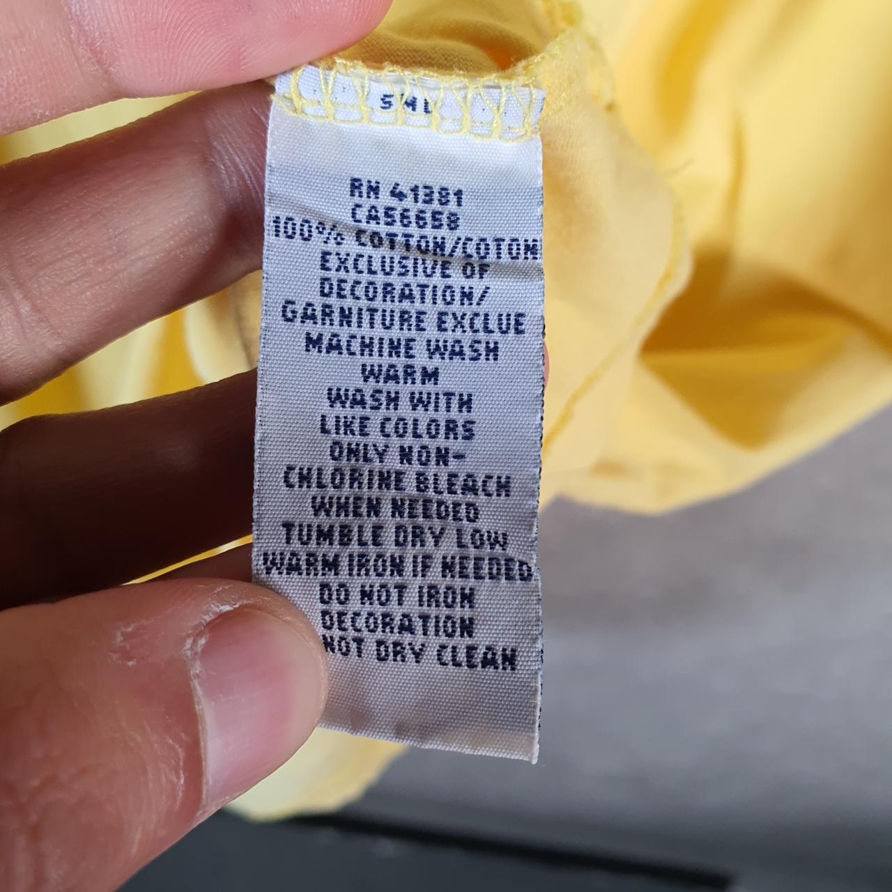 Vintage Ralph Lauren Polo Sport T Shirt Men’s 2XL Yellow  Classic Fit Embroidered Pony C8715