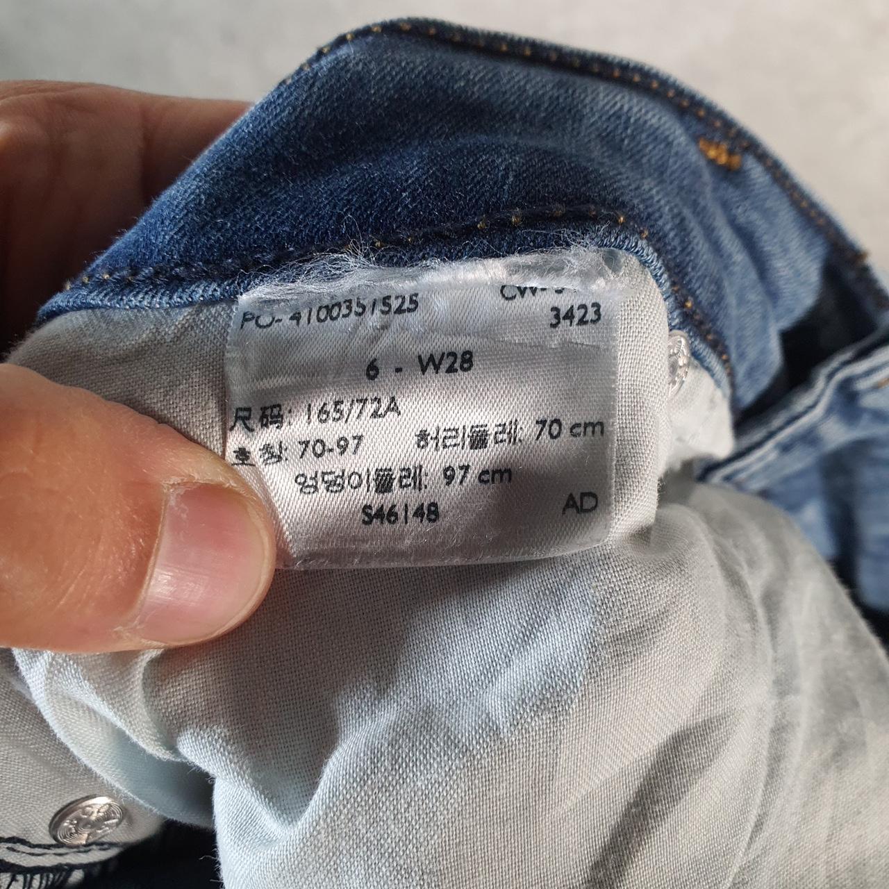 Vintage Levi’s Cut Off Baggy Shorts Jorts Cargo Womens W28 Blue Relaxed Denim