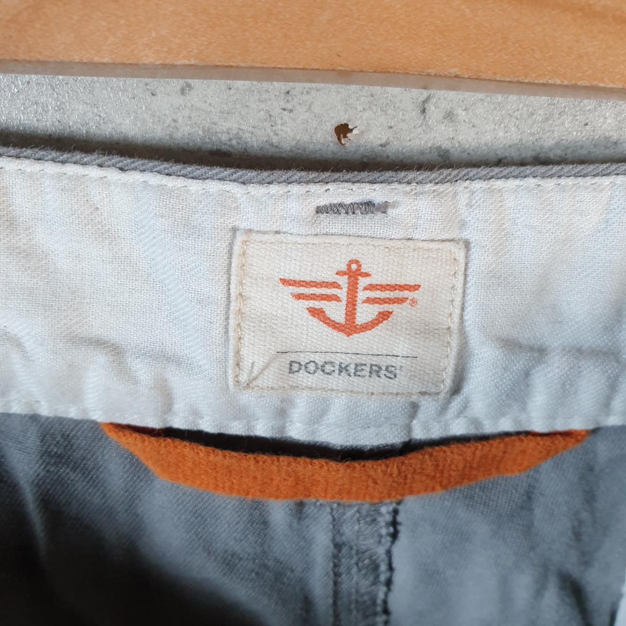 Vintage Dockers Chino Shorts Jorts Cargo Men’s W38 Grey Baggy Cotton