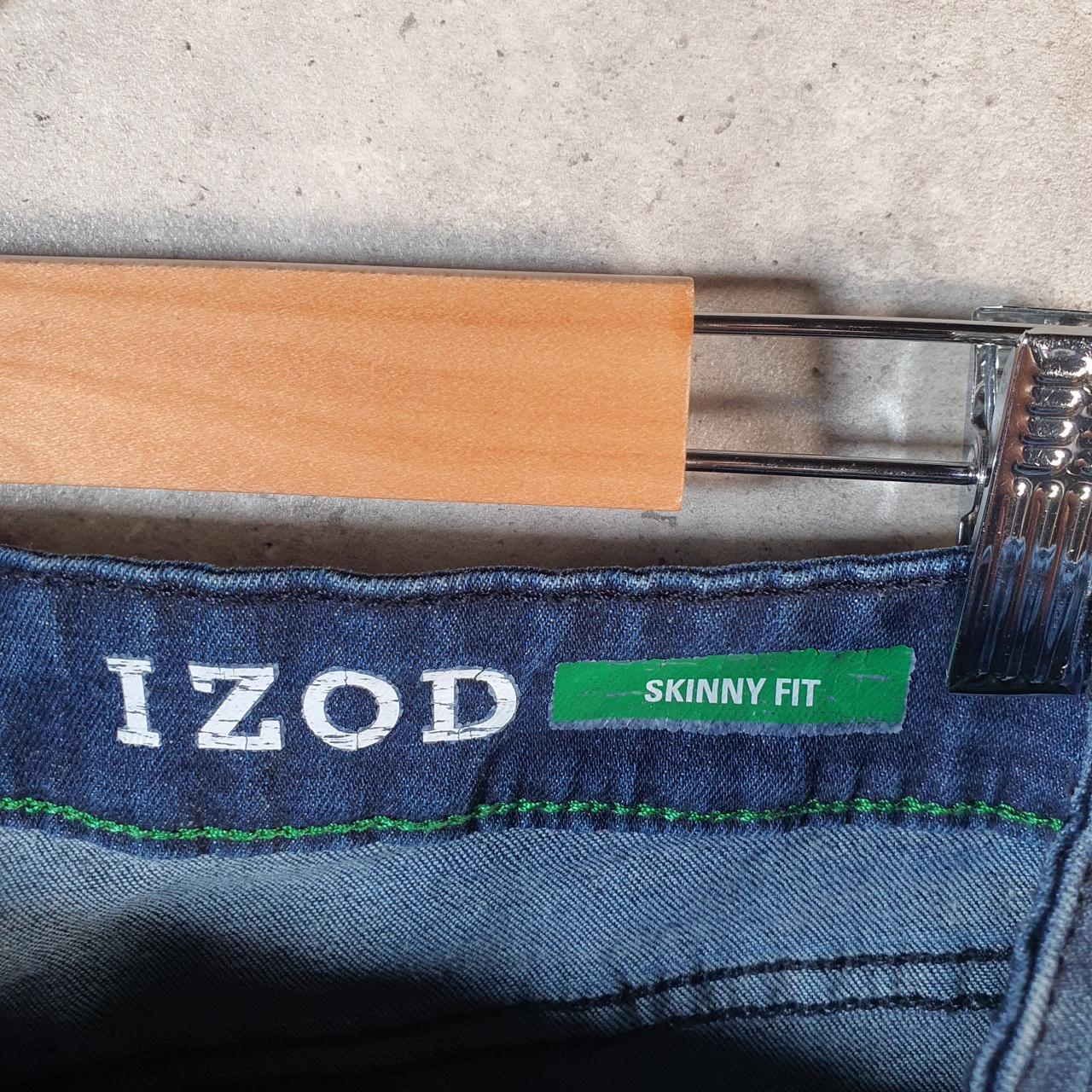 Vintage Izod Baggy Shorts Jorts Cargo Mens W32 Blue Denim Skinny Fit Cargo