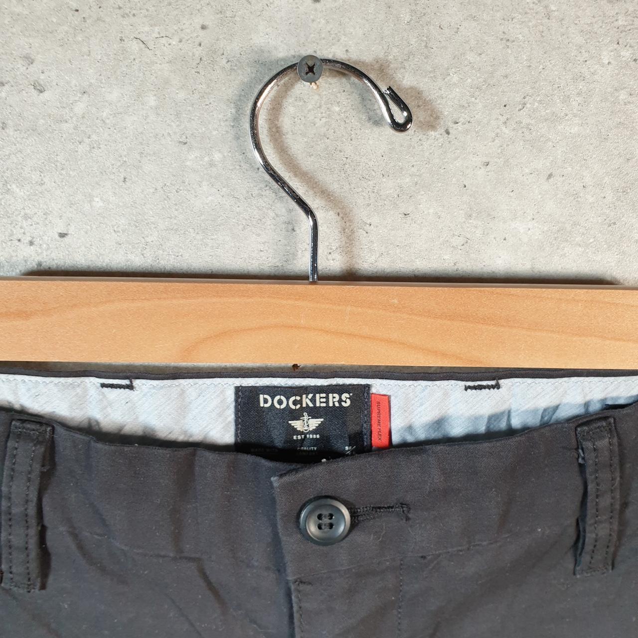 Vintage Dockers Chino Shorts Jorts Cargo Men’s W32 Black Baggy Cotton A4293