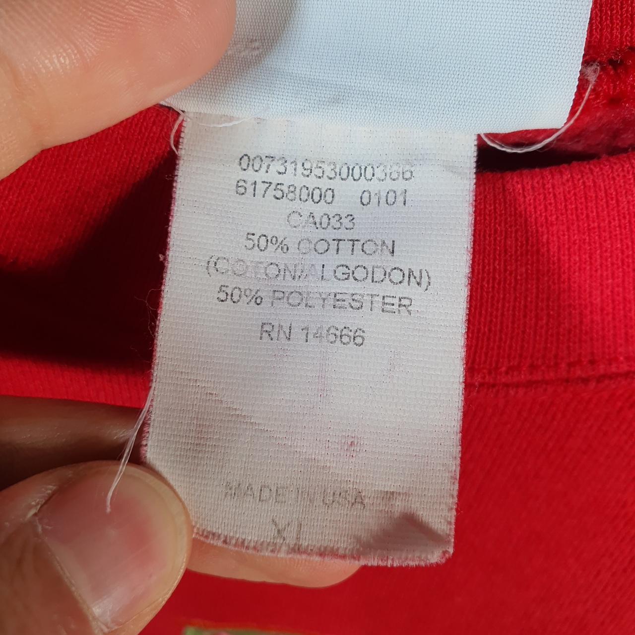 Vintage Lee Heavyweight Sweatshirt Men’s XL Red USA Jackpot Embroidered