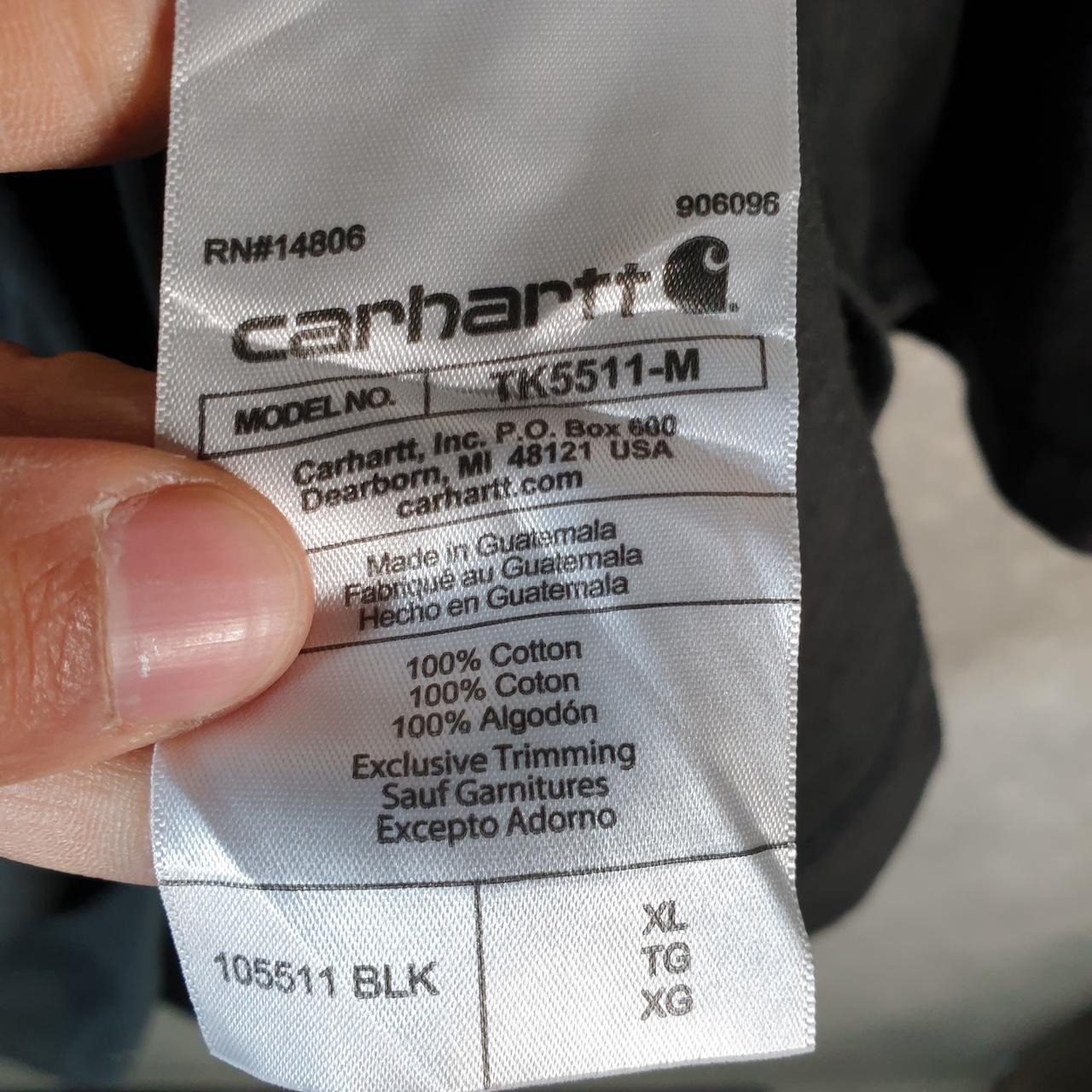 Vintage Carhartt Pocket T Shirt Men’s XL Black Workwear Chore Utility Loose Fit C9317