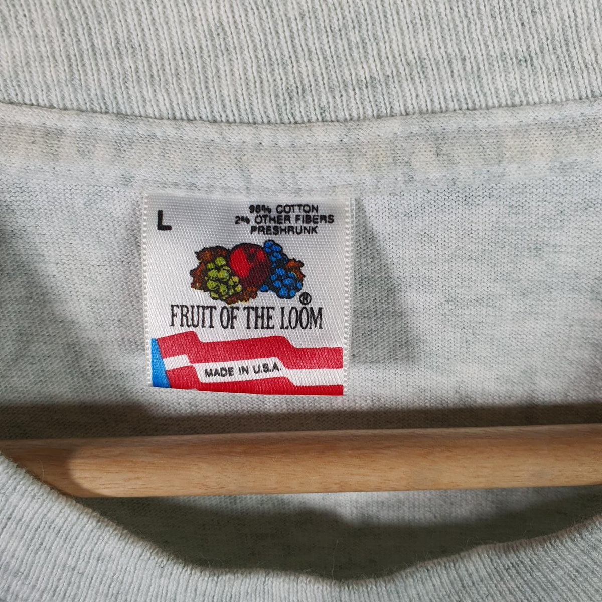 Vintage Fruit of the Loom Virginia Tech Mom Single Stitch T Shirt Men’s Large Grey Big Fish Vintage