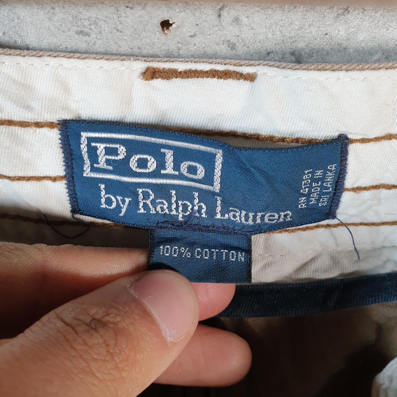 Vintage Ralph Lauren Polo Shorts Jorts Chino Cargo Men’s W38 Brown Baggy Cotton
