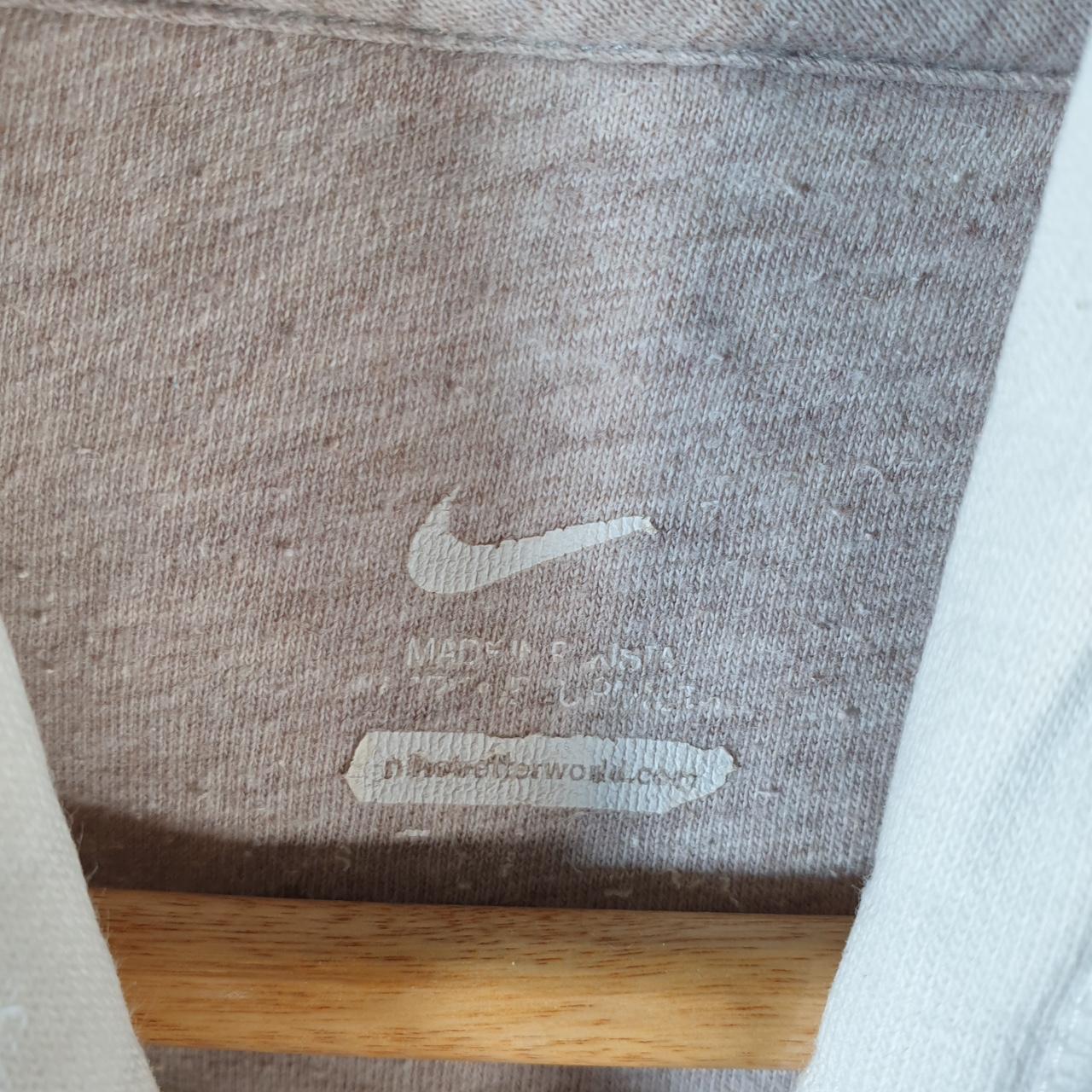 Vintage Nike Spellout Hoodie Womens Small White Swoosh Y2K Pullover