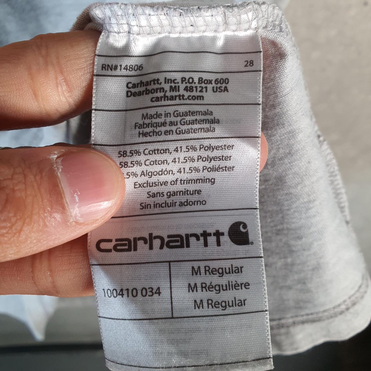 Vintage Carhartt Pocket T Shirt Men’s Medium Grey Workwear Chore Utility Relaxed Fit C9211