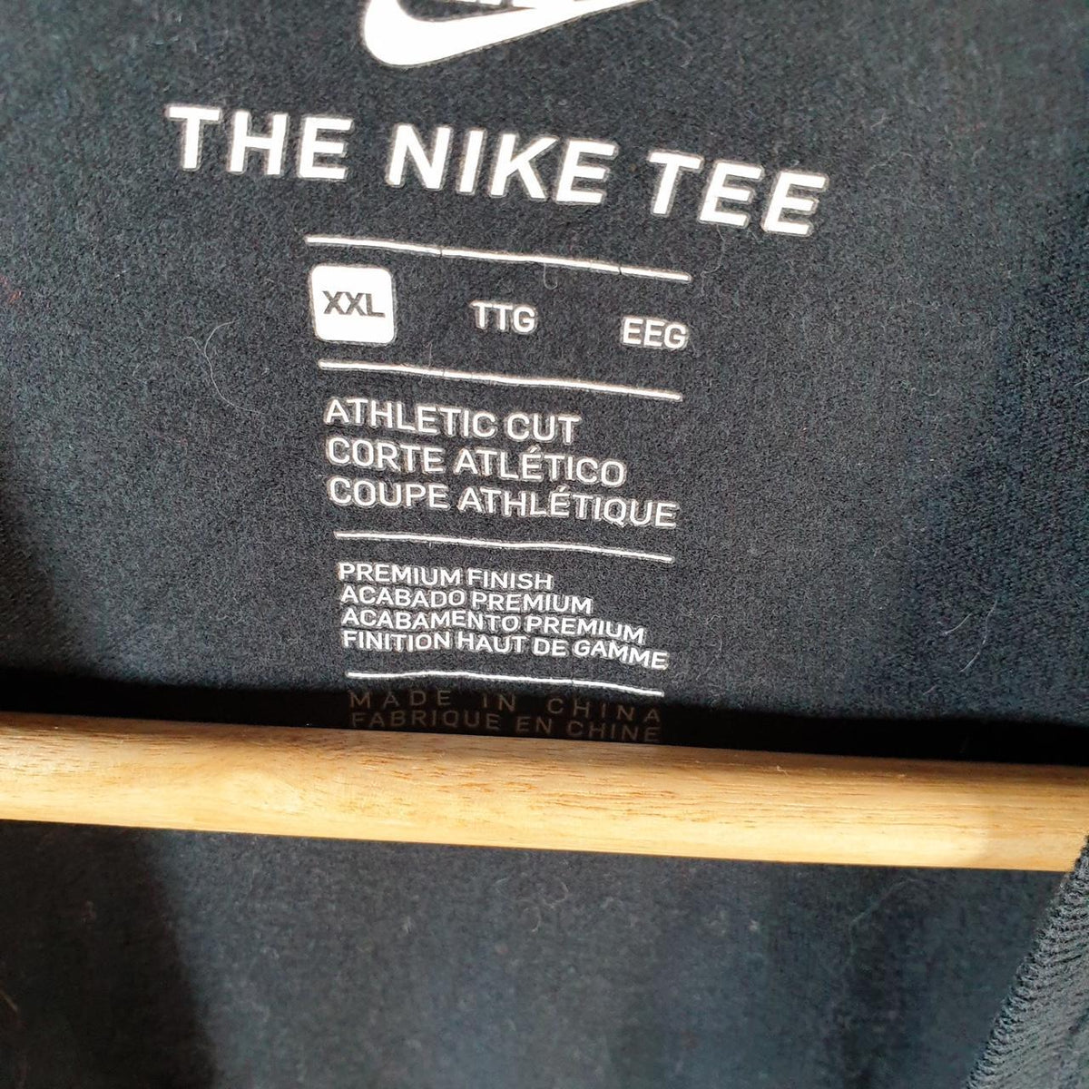 Vintage Nike Air Spellout Club T Shirt Men’s 2XL Black Swoosh Athletic