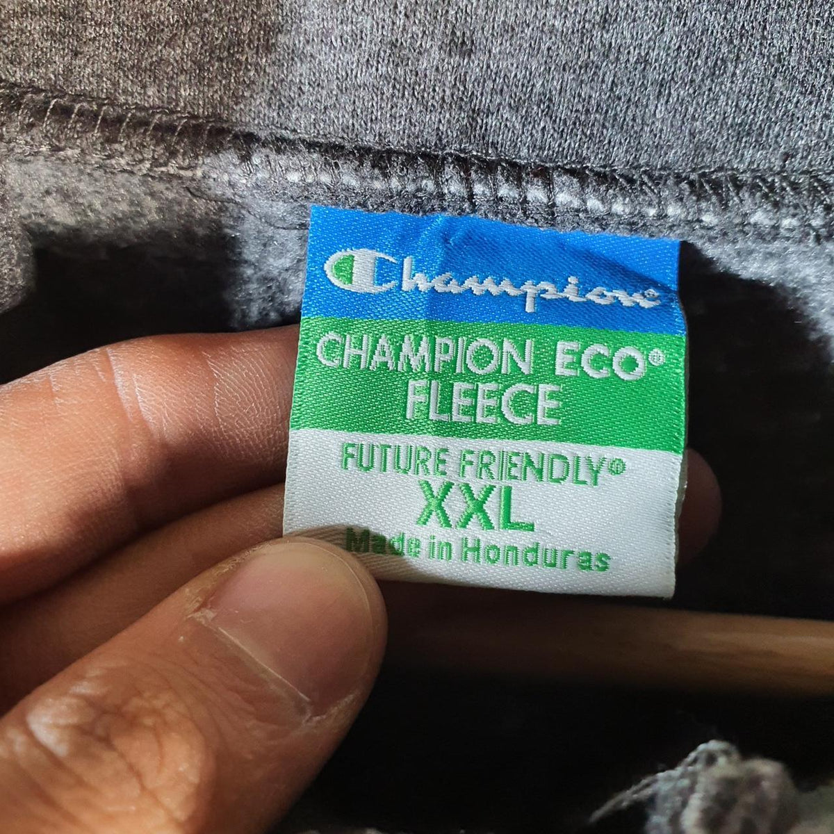 Vintage Champion 1/4 Zip Sweatshirt Men’s 2XL Grey Y2K Pullover Embroidered Logo