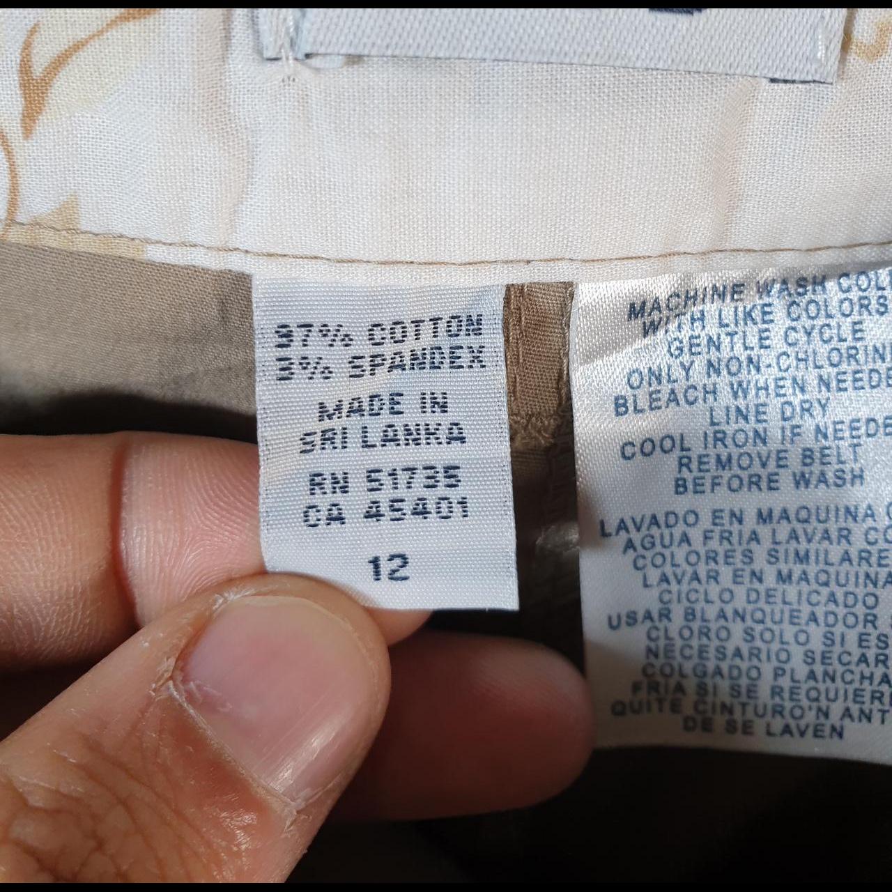 Vintage Izod Golf Chino Shorts Jorts Cargo Womens W32 Brown Baggy Cotton