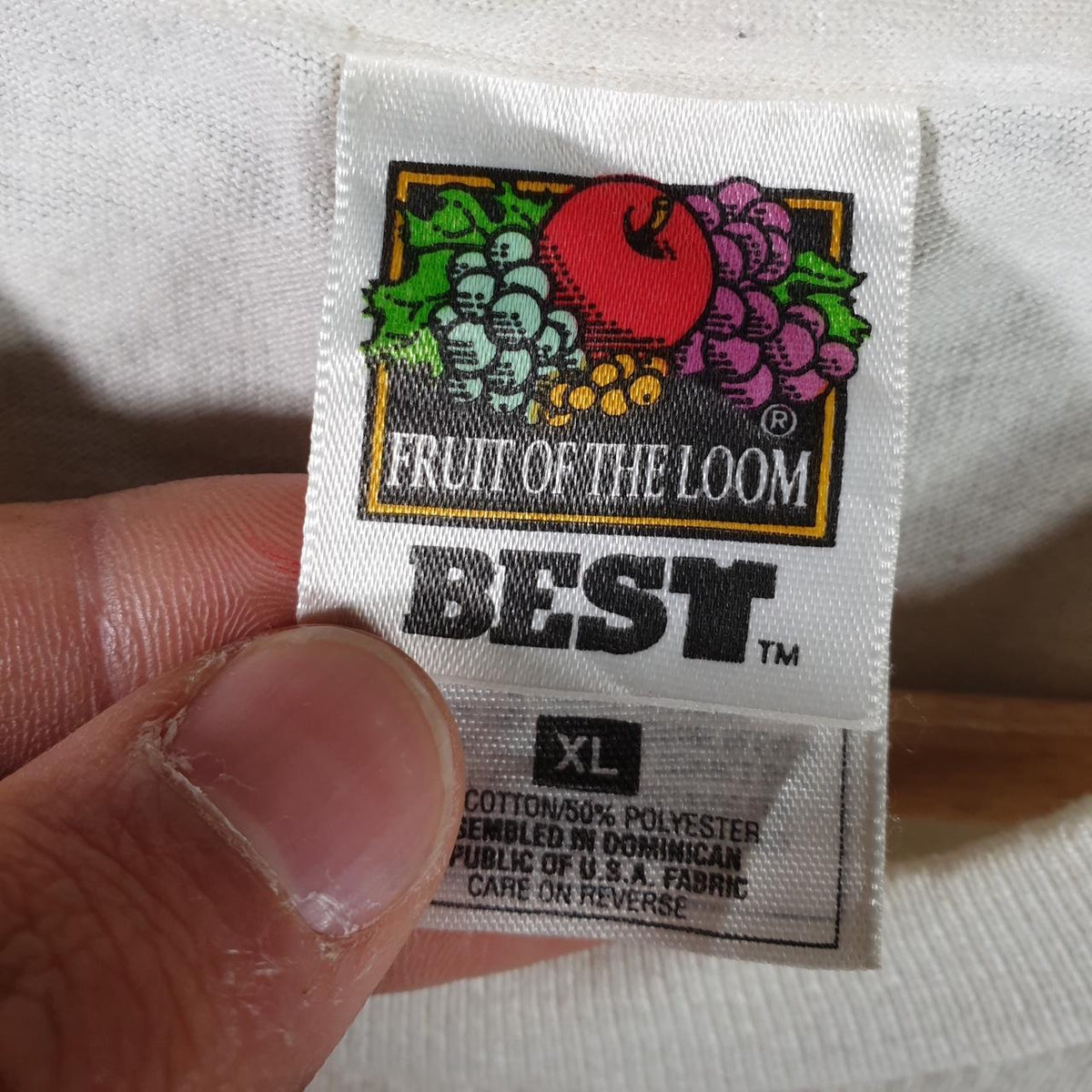 Vintage Best Fruit of the Loom 1996 Basketball Georgia USA Single Stitch T Shirt Men’s XL White Big Fish Vintage