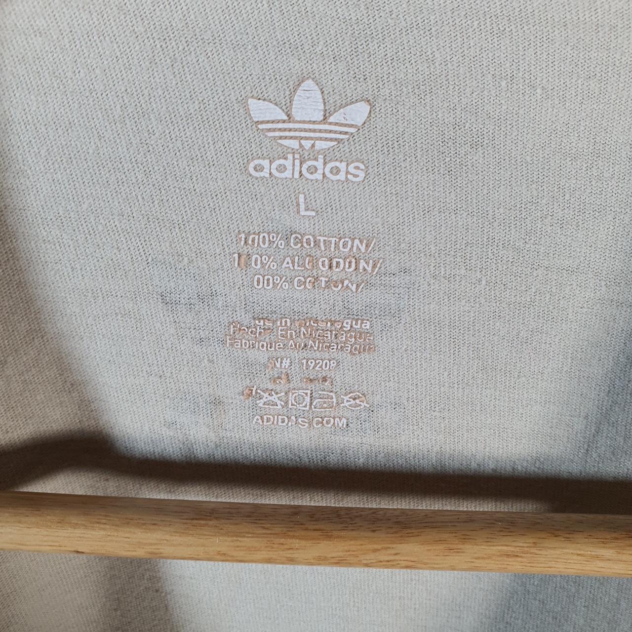 Vintage Adidas Trefoil Retro T Shirt Men’s Large Brown Three Stripes Logo