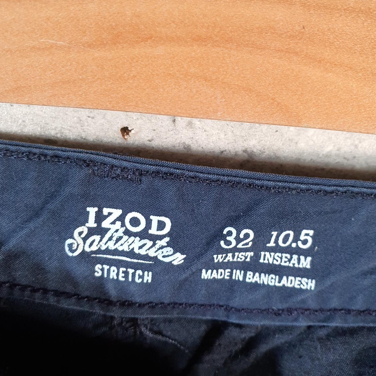 Vintage Izod Golf Chino Shorts Jorts Cargo Men’s W32 Blue Baggy Cotton A4238