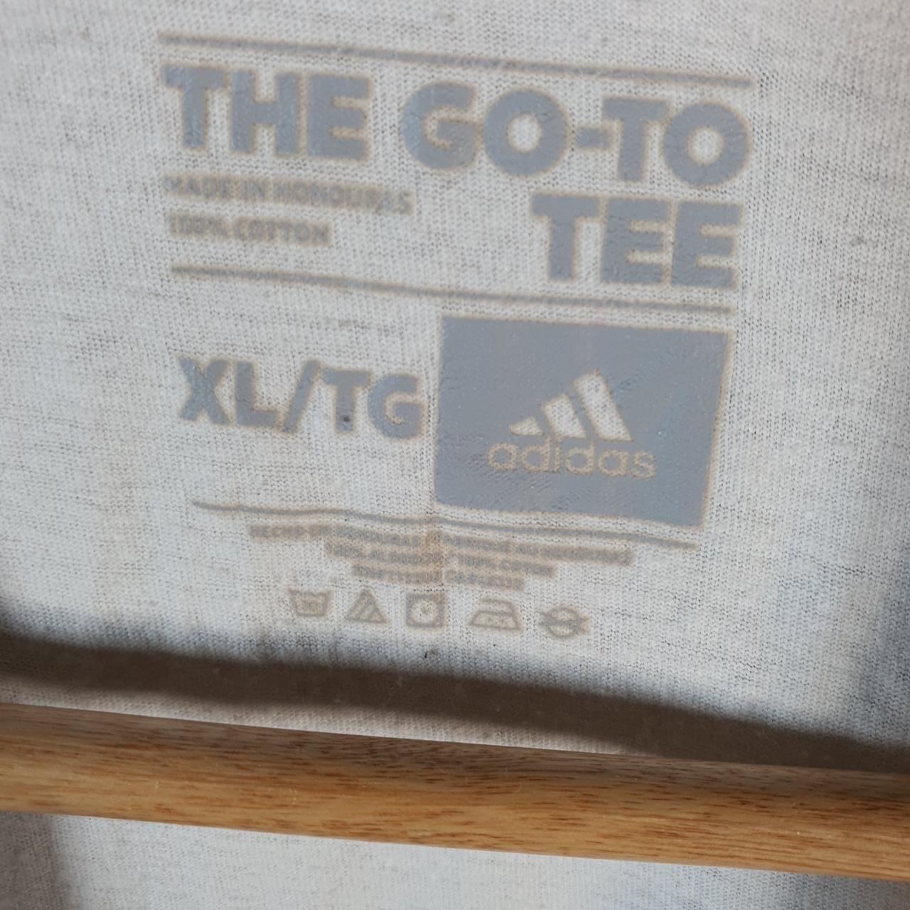 Vintage Adidas Go Tee T Shirt Men’s XL White Three Stripes Logo Athletic C9837